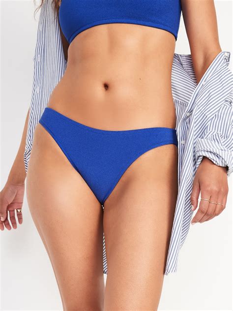 Low Rise Terry Classic Bikini Swim Bottoms Old Navy