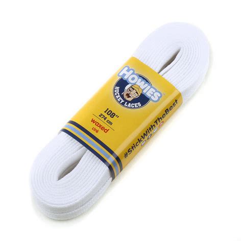 Howies White Waxed Referee Skate Laces Howies Hockey Tape