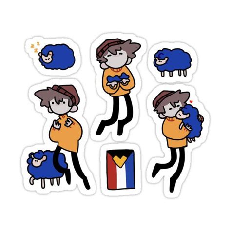 Ghostbur Doodle Page Dsmp Sticker For Sale By Craigsartworks Cute