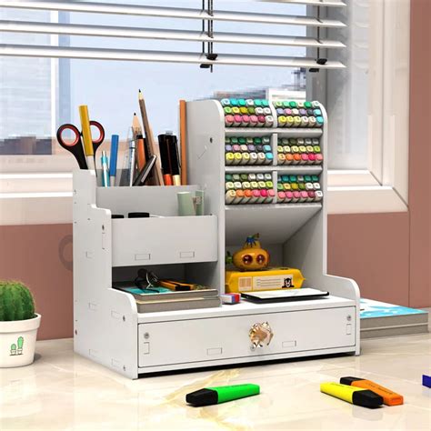 Organizador De Papelaria - Organizador de Mesa de Papelaria com Gaveta | PaperBox