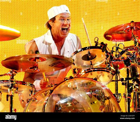 Red Hot Chili Pepper Drummer Chad Smith Performs With The Rest Of The Band At The BankAtlantic