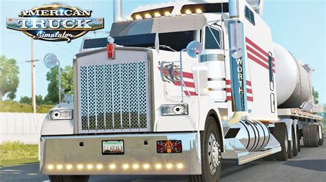 American Truck Simulator Kenworth W900 Long Mod Youtube