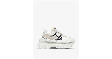 Naked Wolfe Fighter Panelled Nylon And Suede Trainers In White Lyst Uk