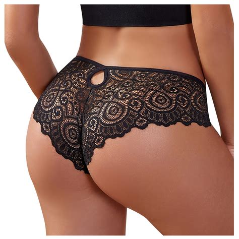 Qcmgmg Women Sexy Cheeky Panties Sexy Lace Criss Cross Underwear Bikini Walmart