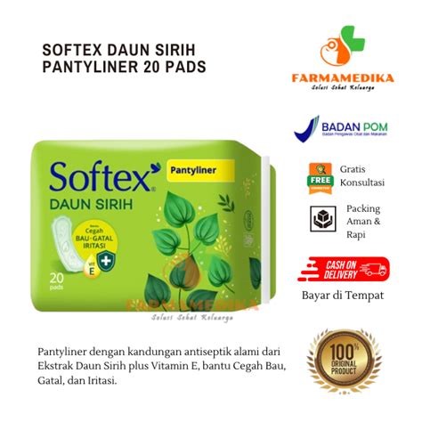 Softex Daun Sirih Pantyliner Pads Lazada Indonesia