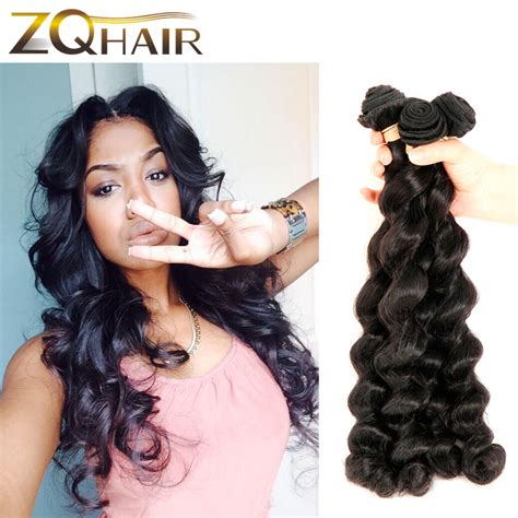 7a Peruvian Loose Wave Weave Pervian Loose Wave Virgin Hair 3 Bundles Loose Deep Wave Human Hair