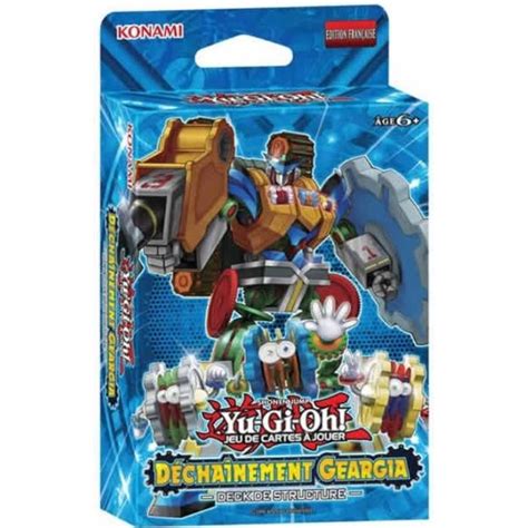 Deck De Structure Déchaînement Geargia Yu Gi Oh Cdiscount Jeux