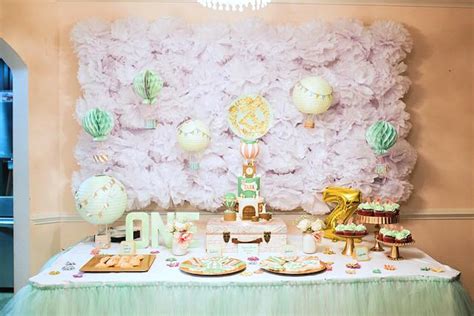 Kara S Party Ideas Hot Air Balloon Vintage Birthday Party Kara S Party Ideas