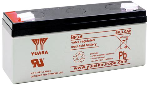 Yu Np Yuasa Agm Battery Ah V At Reichelt Elektronik