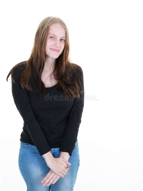 Blonde Shy Woman Smiling Stock Photos Free Royalty Free Stock Photos From Dreamstime