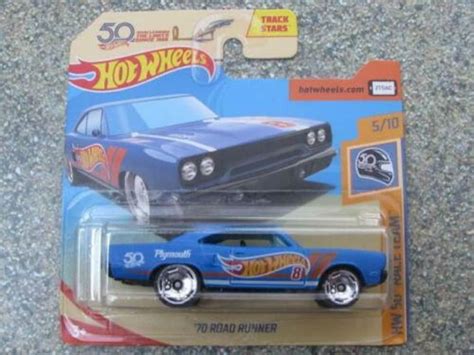 Hot Wheels Plymouth Road Runner Blue Hw Race Team Perfect Birthday Gift Miniature