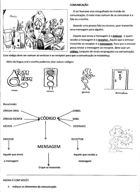 Elementos Da Comunicação Exercícios Com Gabarito - BINKEDU