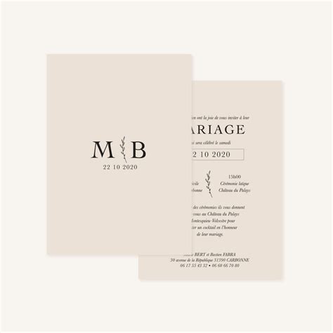 Faire Part Mariage Nude Le Comptoir Du Bonheur