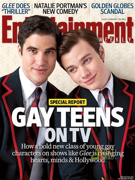 A Reda O Onix Dance Casal Gay De Glee Capa Da Entertainment Weekly