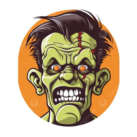 Vector Illustration Of Frankenstein Say Happy Halloween Zombie