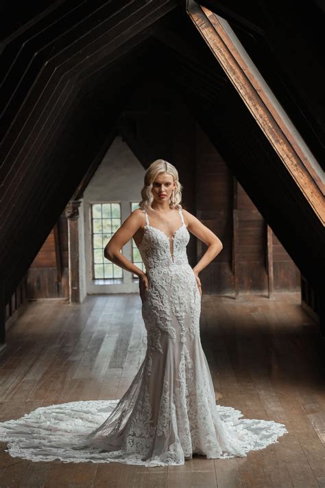 Rita Glitter Lace Wedding Dress by Evie Young Bridal | LUV Bridal