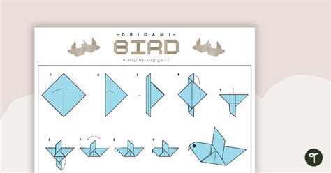 How To Make Origami Birds Step By Step