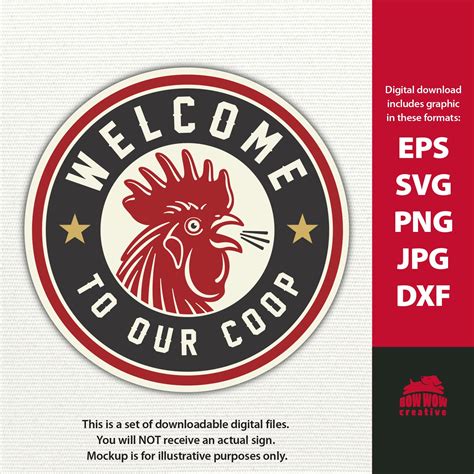 Welcome To Our Coop Svg Coop Round Door Sign Svg Chicken Etsy Hong Kong