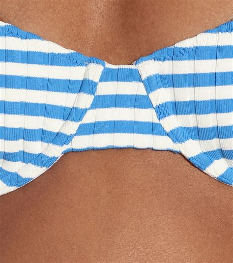 Solid Striped The Ginger Striped Bikini Top Solid And Striped