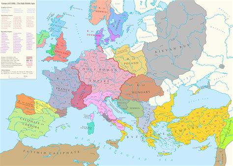 medieval europe map