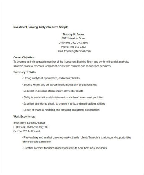 14 Banking Resume Templates In Word Free And Premium Templates