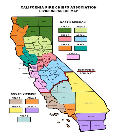 Divisions and Area Map – California Fire Chiefs Association – Operations
