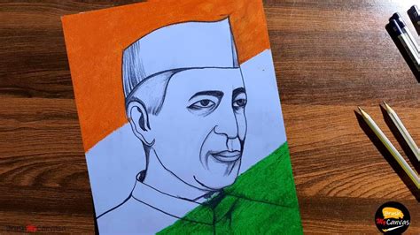 Jawaharlal nehru drawing tutorial children 39 s day drawing easy ...