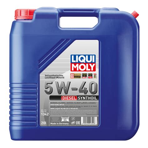 LIQUI MOLY Diesel Synthoil 5W40 20L - FilterABC - Motorolajo