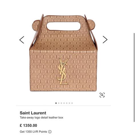 Saint Laurent take away leather box brand new... - Depop