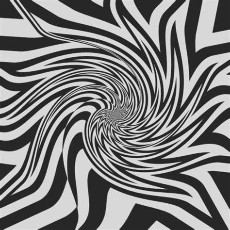 An Abstract Black And White Pattern With Wavy Lines In The Center Forming A Spiral Design