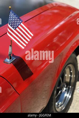 BLACK VINTAGE FORD MUSTANG Stock Photo Alamy