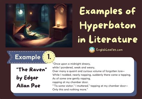 Examples of Hyperbaton in Literature - EnglishLeaflet