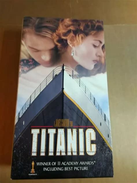 TITANIC VHS 1998 Leonardo DiCaprio Kate Winslet Epico Di James