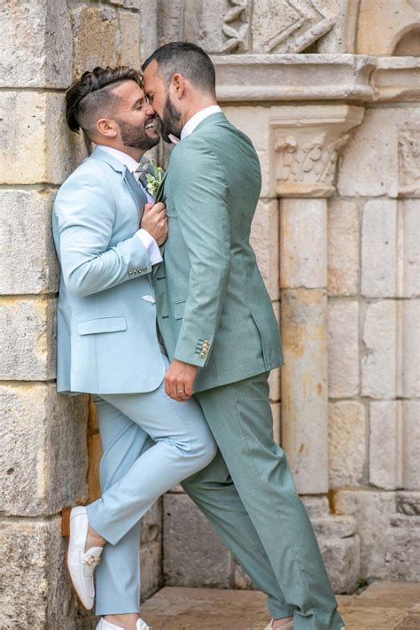 A Luxury Fairy Tale Wedding At A 12th Century Monastery Gay Men Weddings Gay Wedding Photos