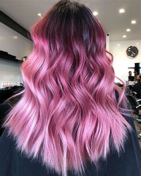 Neon shades will soon update the classic ombre hair with pink 42