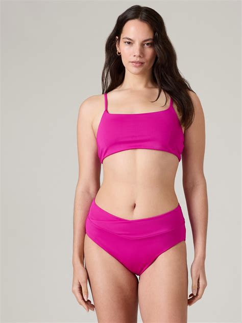 High Waist Crossover Bikini Bottom Athleta