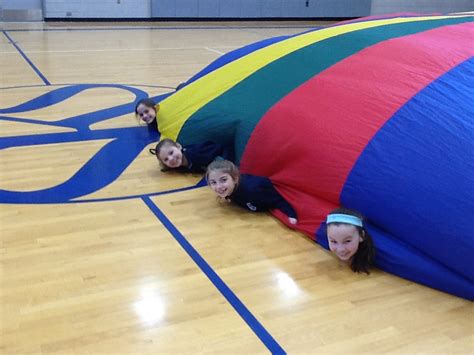 Parachute in Physical Education Class