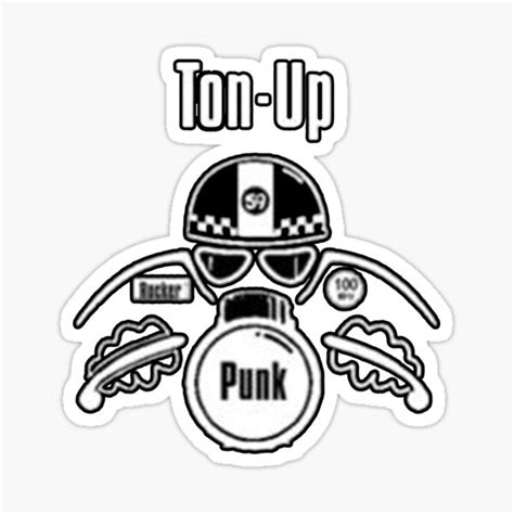 Workshop Of Ton Up Sticker For Sale By Latahpol Redbubble