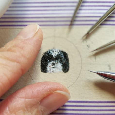 Pet Portrait Hand Painted Necklace Etsy