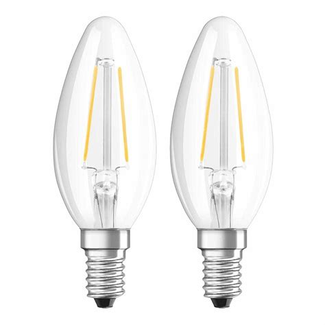 X Osram Led Filament Leuchtmittel Kerze W W E Klar Lm F