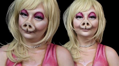 Miss Piggy Halloween Make Up Tutorial Itsgottabehalloween Youtube