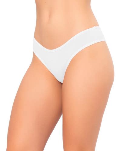 Kit 10 Calcinhas Tanga Cotton Lingerie Feminina Algodão Parcelamento sem juros