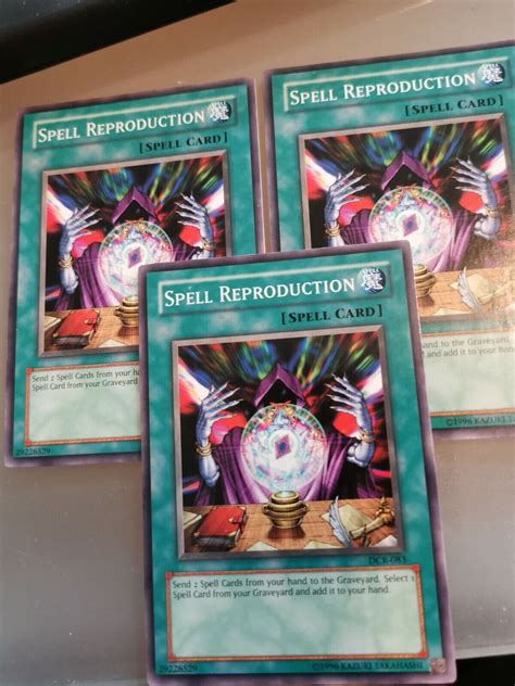 Yugioh Card 3x Spell Reproduction Dcr 083 Ebay