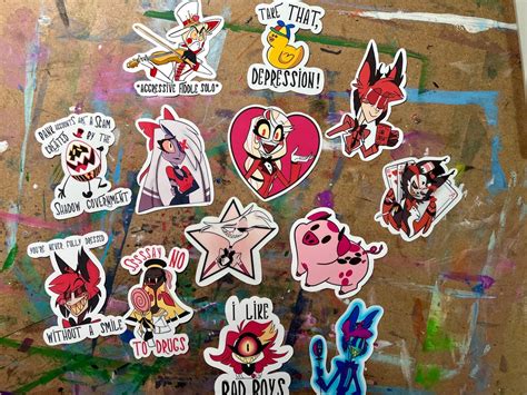 Hazbin Hotel Inspired Vinyl Stickers - Etsy