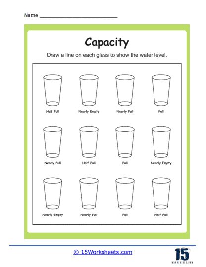 Free Capacity Worksheet For Preschool Download Free Capacity Worksheet For Preschool Png Images