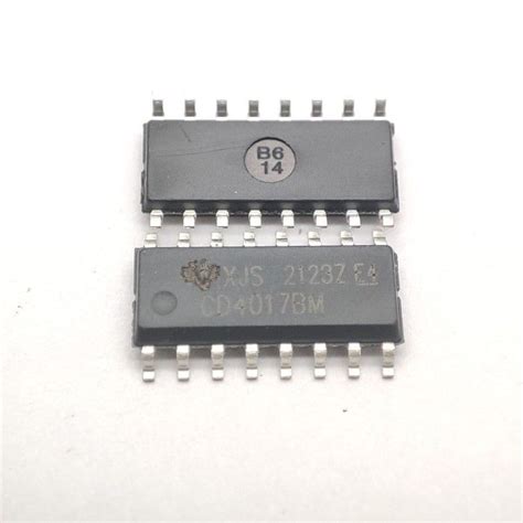 Ic CD4017BM SMD Cmos CD4017 Counter with 10 decoded outputs CD 4017 ...