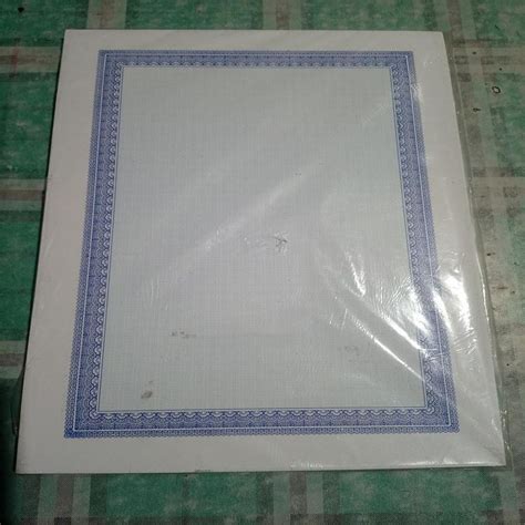 Kertas Piagam A4 Motif Biru 1 Ball