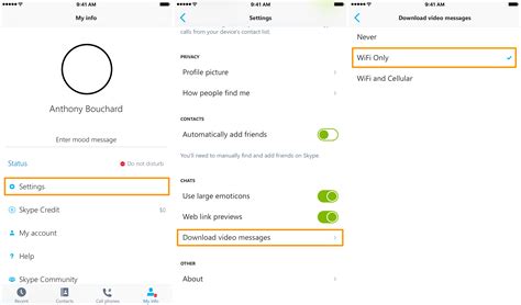 How to use less cellular data in the Skype app