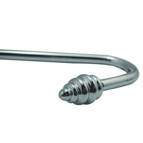 Crochet Anal métal strié PlugezVous N1 sur les Crochets Anaux