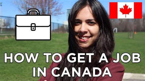 How To Find A Job In Canada Youtube